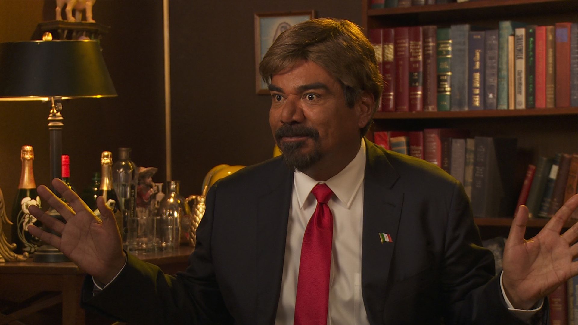 Mexican Donald Trump with George Lopez