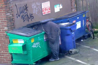 A restaurant owner has made a generous offer to an anonymous dumpster diver.