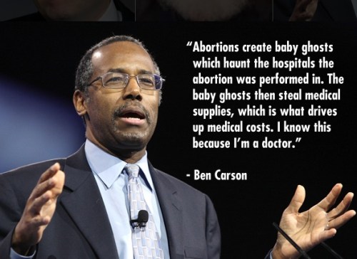 Ben Carson Baby Ghosts