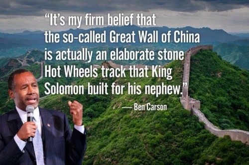 Ben Carson Great Wall of China