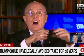 Rudy Giuliani Exclaims Trump’s A ‘Genius’ For F**king Over America By Not Paying Taxes (VIDEO)