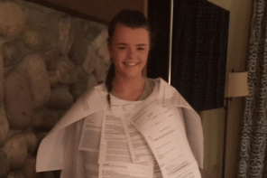 Most Embarrassing Mom Liz Cheney Dresses Daughter Up As ‘Hillary’s Emails’ For Halloween (IMAGES)