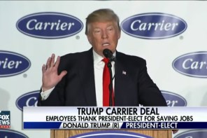 Other Shoe Drops: Almost Half Of Jobs Trump ‘Saved’ Weren’t Leaving, Carrier Keeps The Money Anyway