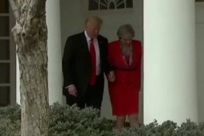 English Newspaper Shares The Hilarious Phobia Trump Has That Made Him Grab British PM’s Hand