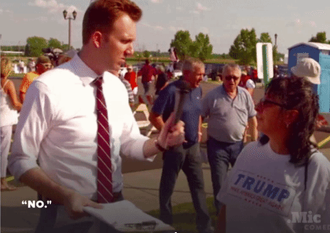 'The Daily Show' finds Donald Trump supporters largely fail "extreme vetting" test