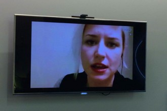 Emily Letts shares her story, image from 1 in 3 Campaign Facebook page.