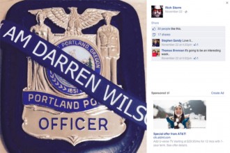 One of the Portland police officer's Facebook page posts from Monday that Chief Mike Reese has ordered be removed. (Facebook screen shot) (Facebook screen shot)