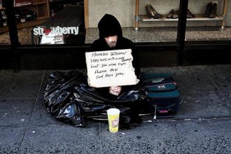 Homeless veteran