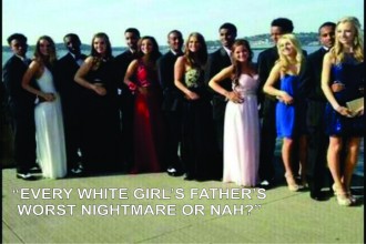 Amy Strickland showed poor judgment when retweeting this picture along with the caption "evry white girl's father's worst nightmare or nah?" - Image via Twitter