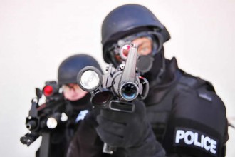Police swat team.