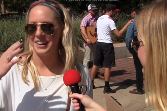 Texas Tech student, screenshot from You Tube