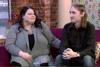 Image of world's most jealous woman and her husband: screen grab/YouTube