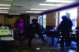 Insanity at a McDonalds in Philly - Screengrab from YouTube - http://youtu.be/cb9LcRP4BSU