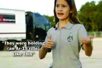 A 7th grader in Winterhaven, Florida describes how it felt to be a part of an unannounced live action drill - image via screengrab