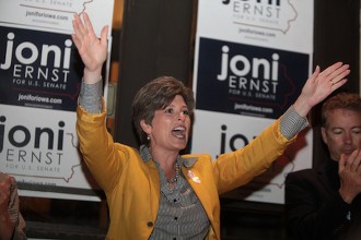 Pig castrator and Tea Partier Joni Ernst, photo by Gage Skidmore
