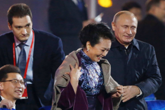 putin places shawl