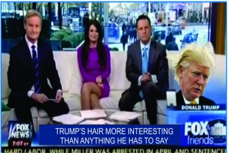 Trump just won't let go of the birther issue until everyone knows what a moron he is - graphic by Charles Topher