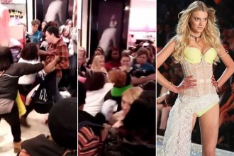 2014 black friday, victorias secret, fight