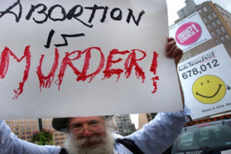 Abortion is murder sign