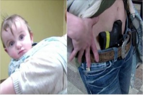 an Iowa mom teaches how to carry both your baby and your gun at the same time