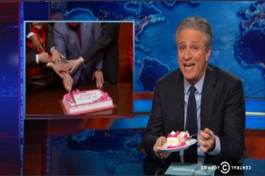 WATCH: Jon Stewart Helps Texas Celebrate Its Gay Marriage Ban With A Slice Of ‘Hate Cake’ (VIDEO)