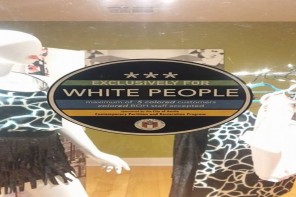 ‘Exclusively For White People’ Stickers Popping Up On Businesses Around Austin, Texas