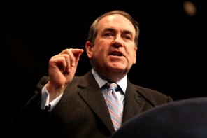 Mike Huckabee told an Hispanic religious gathering that the Supreme Court is trumped by God on marriage equality.