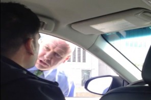 An NYPD detective goes off on a tirade against an Uber driver.