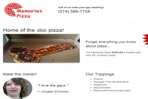 Genius Buys Openly Anti-Gay Pizza Joint’s Domain Name, Decorates With Rainbows And Stuff (SCREENSHOTS)