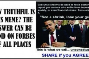 Satan Hands Out Ice Water: Conservative Forbes Truthful About Gun Safety Executive Orders