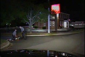 A Delaware police officer has been indicted for kicking a suspect in the head.