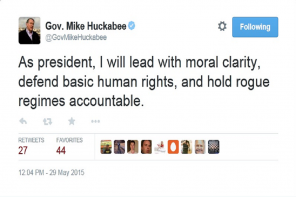 Mike Huckabee Shows Bad Judgment And Hypocrisy On Twitter; Gets A Spanking (SCREENSHOTS)