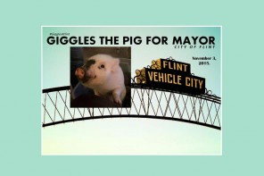 Giggles The Pig For Mayor Of Flint, Michigan?
