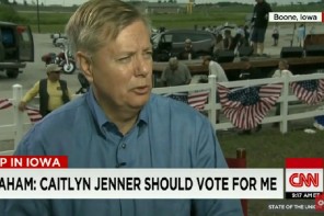 Anti-LGBTQ Warmonger Lindsey Graham Wants Caitlyn Jenner’s Vote (VIDEO)