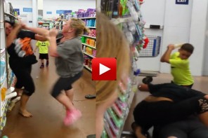 WATCH: Two Women Brawl At Walmart, Mom Tells Son: ‘Punch Her In The F**** Face!’ (VIDEO)