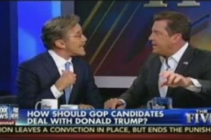 Two Fox hosts nearly come to blows on air.