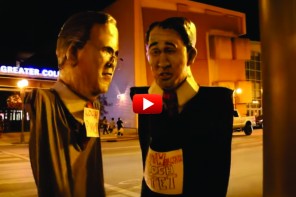 WATCH: Liberal Activists Crash Koch Brothers Event With Giant Puppets–A Must See (VIDEO)