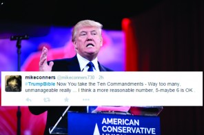 #TrumpBible Takes Twitter By Storm–Thousands Of Hilarious New Verses To Recite (TWEETS)