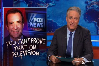 Jon Stewart rips Fox News for saying he is in the tank for the president