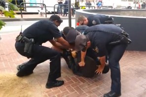 WATCH: How Many Police Does It Take To Arrest A One-Legged Black Man? (VIDEO)