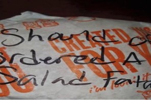 ‘Should Of (sic) Ordered A Salad Fat A**’ – This Was The Message Written On McDonalds Wrapper