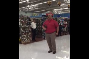 Church During Walmart Store Meeting