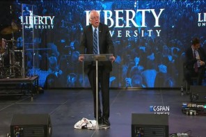 Watch Bernie Sanders Drop A Truth Bomb On Conservatives At Liberty University (VIDEO)