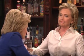 Watch: Hillary Is Brutally Honest With Her Bartender In This Hilarious SNL Sketch (VIDEO)
