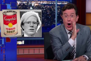 Colbert on Campbells. Photo: Youtube Screen Capture https://youtu.be/E5zX3kcwtIc