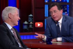 Colbert Asks Bill Clinton The Most Important Question Ever: ‘Did You Ask Trump To Run?’ (VIDEO)