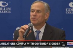 Greg Abbot. Photo: KHOU screen capture