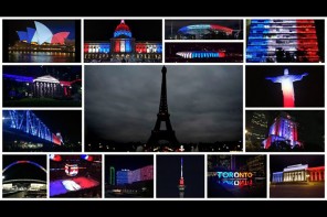 World Lights Up In Blue, White And Red After Paris Goes Dark (IMAGES)