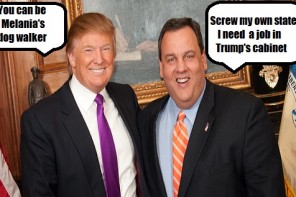 Christie Cares More About Sucking Up To Trump Than Attending Funeral Of NJ Trooper 