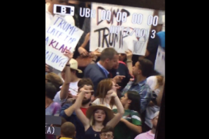 WATCH: Trump’s Campaign Manager Goes PSYCHO Again, Snatches Up Protester By Shirt Collar (VIDEO)